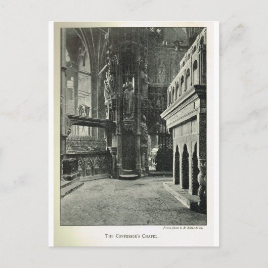 Westminster Abbey, Confessor's Chapel 1904 Briefkaart (Voorkant)