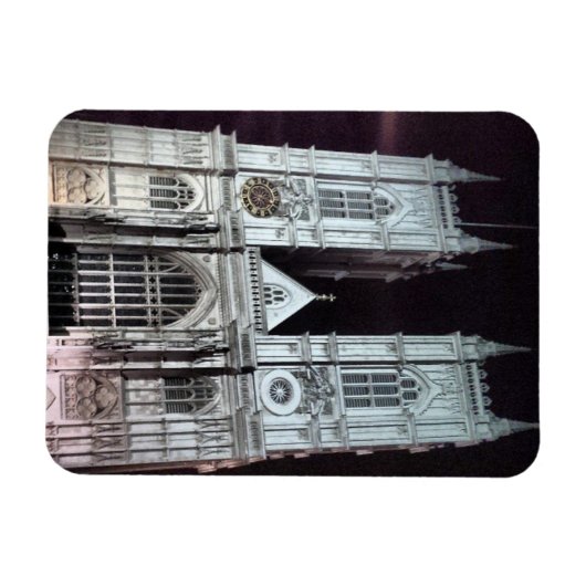 Westminster Abbey door Night Magneet (Horizontaal)