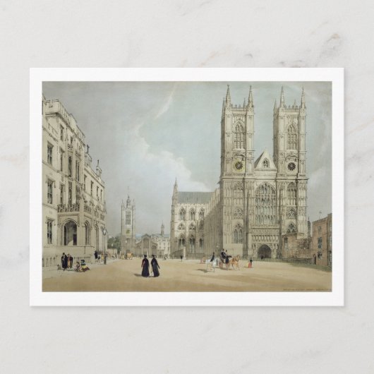 Westminster Abbey en Hospital uit 'London As It Briefkaart (Voorkant)