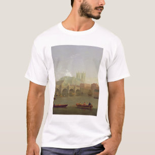 Westminster Abbey en Westminster Bridge waargenome T-shirt