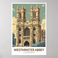 Westminster Abbey Engeland Reizen Kunst Vintage