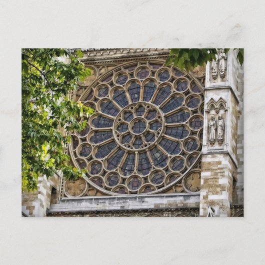Westminster Abbey - Glas in lood Window - Briefkaa Briefkaart (Voorkant)
