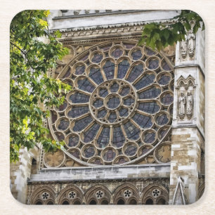 Westminster Abbey - Glas in lood Window - Onderzet Kartonnen Onderzetters