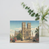 Westminster Abbey Japanese Woodblock Print Briefkaart (Staand voorkant)