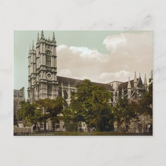 Westminster Abbey, Londen c.1895 Briefkaart (Voorkant)