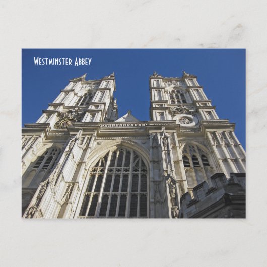 Westminster Abbey, Londen Engeland Briefkaart (Voorkant)