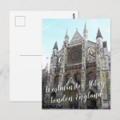 Westminster Abbey — Londen, Engeland Briefkaart (Voorkant / Achterkant)