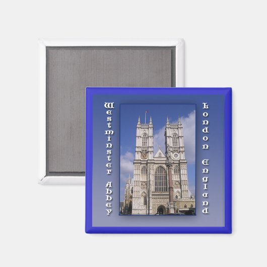 Westminster Abbey Londen Engeland Magnet (Voorkant / Achterkant)