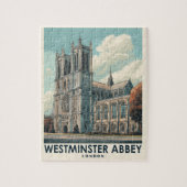 Westminster Abbey Londen Vintage Travel Legpuzzel (Verticaal)