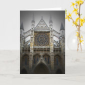 Westminster Abbey - Londen - Wenskaart Kaart (Gele Bloem)