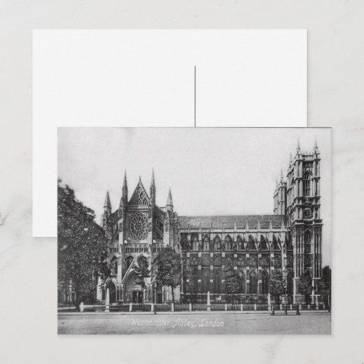 Westminster Abbey London  Briefkaart (Voorkant / Achterkant)