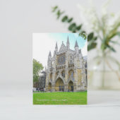 Westminster Abbey London Briefkaart Verenigd Konin (Staand voorkant)