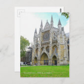 Westminster Abbey London Briefkaart Verenigd Konin (Voorkant / Achterkant)