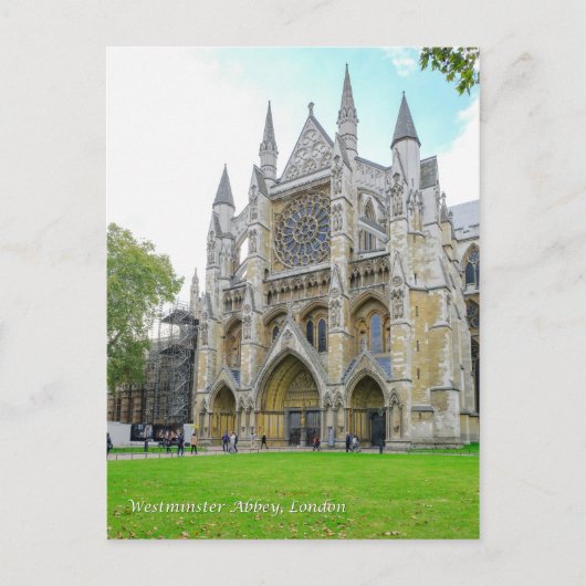Westminster Abbey London Briefkaart Verenigd Konin (Voorkant)
