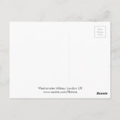 Westminster Abbey London Briefkaart Verenigd Konin (Achterkant)