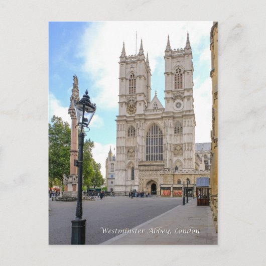 Westminster Abbey London Briefkaart Verenigd Konin (Voorkant)