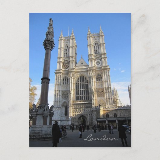 Westminster Abbey, London Postcard Briefkaart (Voorkant)