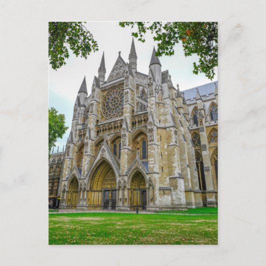 Westminster Abbey North Door, Briefkaart Londen Ve (Voorkant)