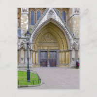 Westminster Abbey North Door, Briefkaart Londen Ve