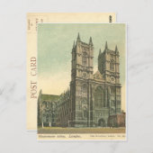 Westminster Abbey  Post Card Briefkaart (Voorkant / Achterkant)