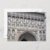 Westminster Abbey Statues - Londen Briefkaart (Voorkant / Achterkant)
