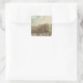 Westminster Abbey Vierkante Sticker (Tas)