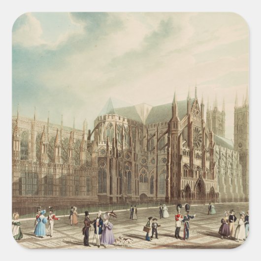 Westminster Abbey Vierkante Sticker (Voorkant)