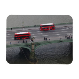 Westminster Bridge & Buses 3"x4" Magnet Magneet