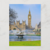 Westminster Bridge en Big Ben, Briefkaart in Londe (Voorkant)