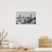 Westminster Bridge en de woningen van Poster (Keuken)