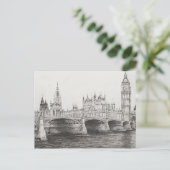 Westminster Bridge London UK 30/10/2006 Briefkaart (Staand voorkant)