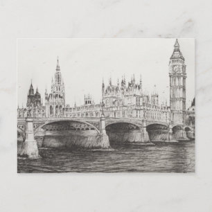Westminster Bridge London UK 30/10/2006 Briefkaart