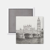 Westminster Bridge London UK 30/10/2006 Magneet (Voorkant / Achterkant)