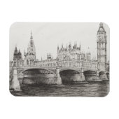 Westminster Bridge London UK 30/10/2006 Magneet (Horizontaal)