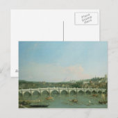 Westminster Bridge van het Noorden met Lambeth Briefkaart (Voorkant / Achterkant)