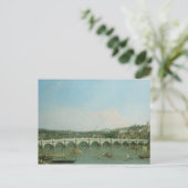 Westminster Bridge van het Noorden met Lambeth Briefkaart (Staand voorkant)