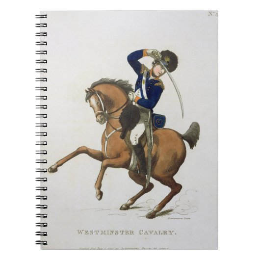 Westminster Cavalry Volunteer, bord 4 van 'Loyal Notitieboek (Voorkant)