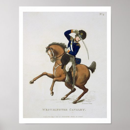 Westminster Cavalry Volunteer, bord 4 van 'Loyal Poster (Voorkant)