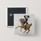Westminster Cavalry Volunteer, bord 4 van 'Loyal Vierkante Button 5,1 Cm (Voorkant /achterkant)