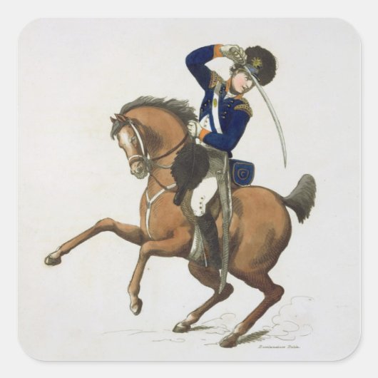 Westminster Cavalry Volunteer, bord 4 van 'Loyal Vierkante Sticker (Voorkant)