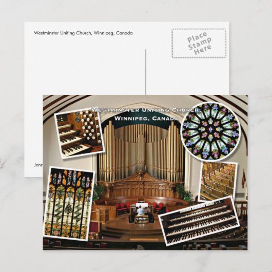 Westminster Church of Winnipeg montage Briefkaart (Voorkant / Achterkant)