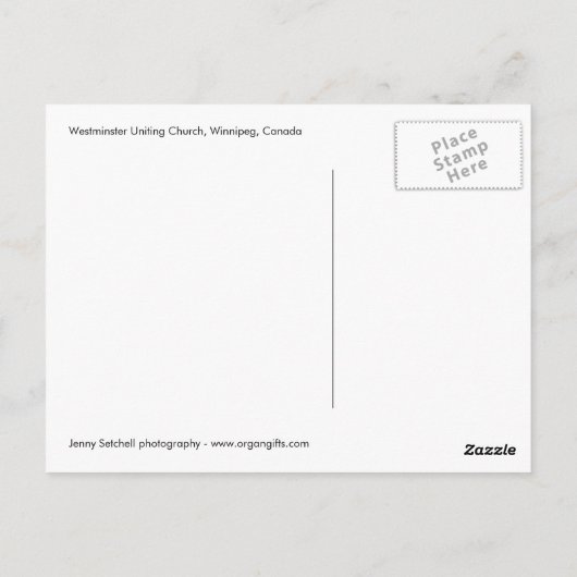 Westminster Church of Winnipeg montage Briefkaart (Achterkant)