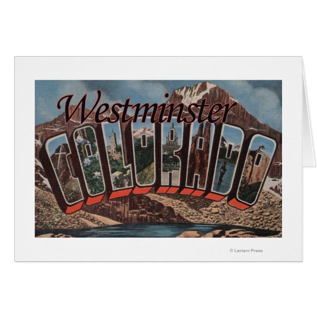 Westminster, Colorado - grote letterscènes (Voorkant Horizontaal)
