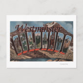 Westminster, Colorado - grote letterscènes Briefkaart (Voorkant)