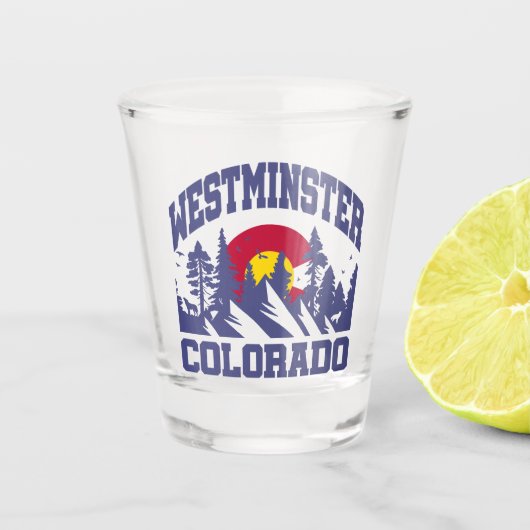 Westminster, Colorado Shot Glas (Voorkant)