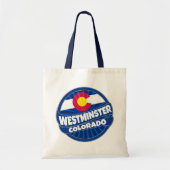 Westminster Colorado-vlag barstte canvas tas uit (Voorkant)