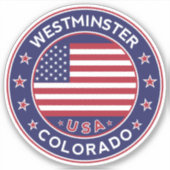Westminster Colorado, Westminster Sticker (Voorkant)