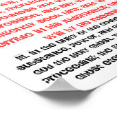 Westminster Confession Ch. 2 Afdeling 1 en 3 Poster (Hoek)