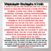 Westminster Confession Ch. 2 Afdeling 1 en 3 Poster (Voorkant)