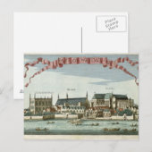 Westminster die de Abbey toont Briefkaart (Voorkant / Achterkant)